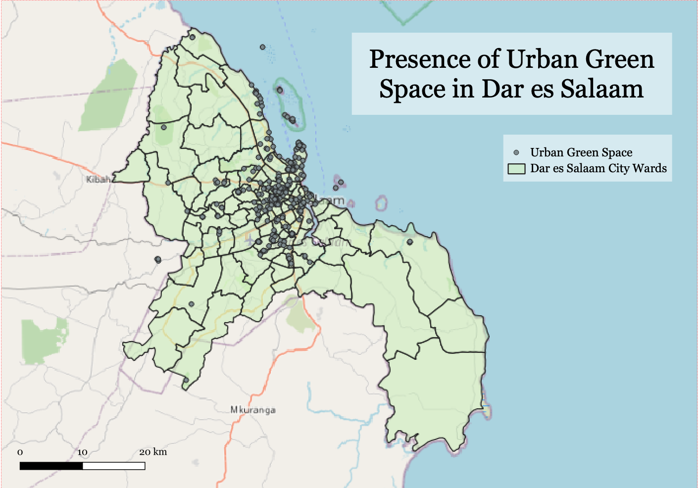 Figure 1. green space points