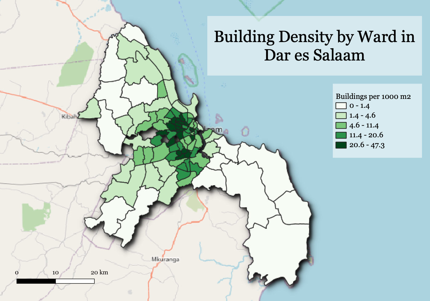 Figure 3. wards density